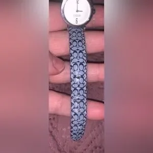 Women’s Coach Watch 0217 With Blue Coach Band Like New Condition NEEDS BATTERY Coach | Accessories | Womens Coach Watch 27 With Blue Coach  main image 3